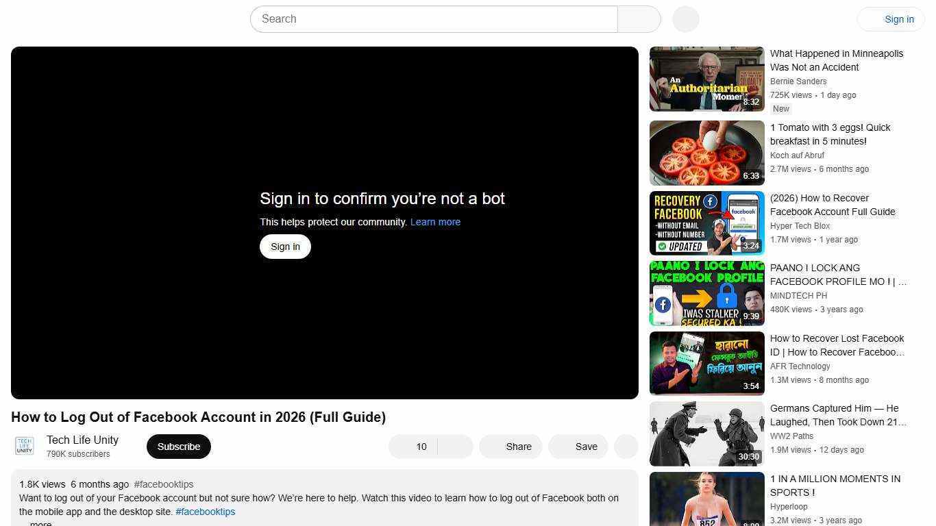 How to Log Out of Facebook Account in 2026 (Full Guide) - YouTube