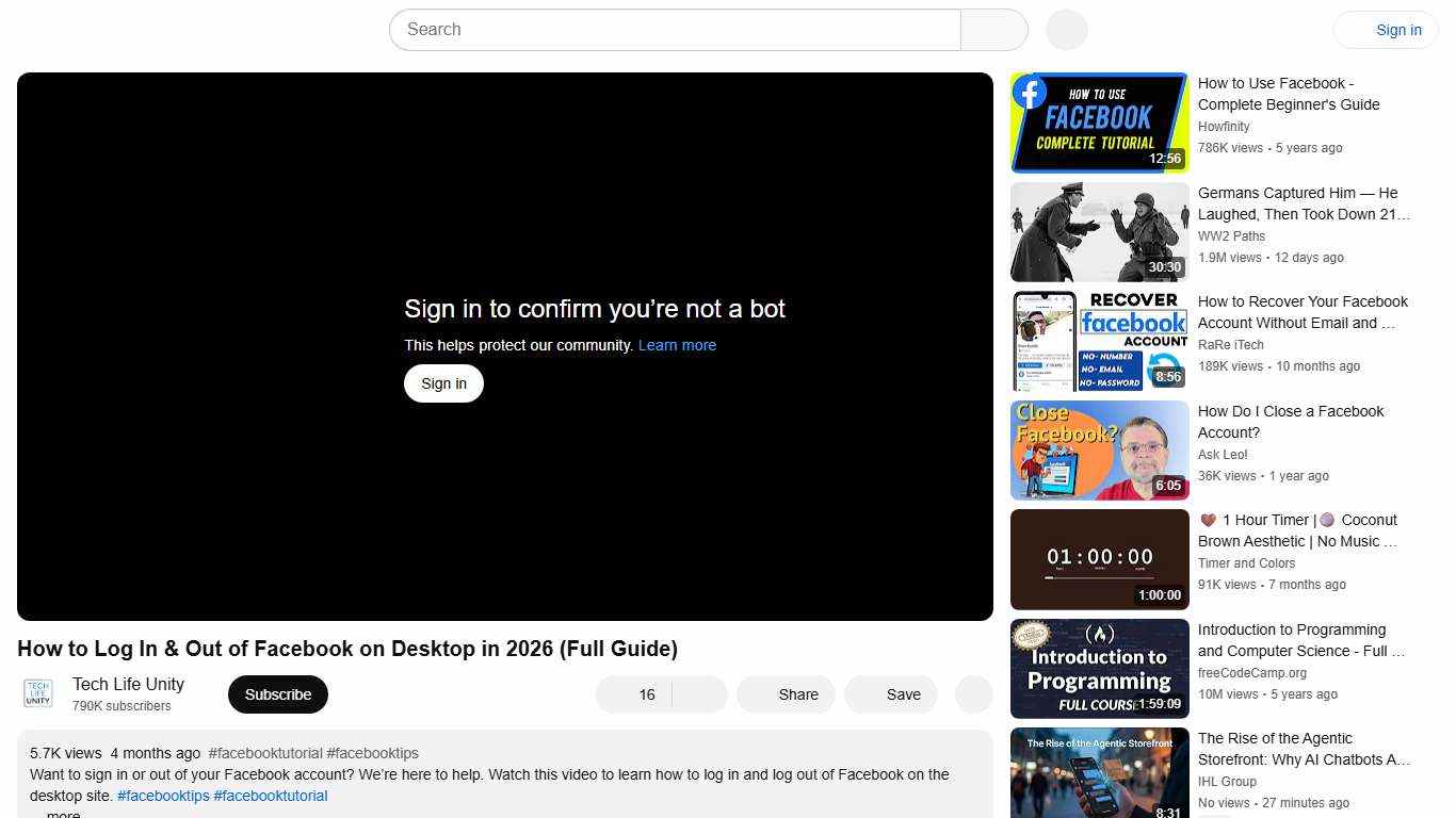 How to Log In & Out of Facebook on Desktop in 2026 (Full Guide) - YouTube