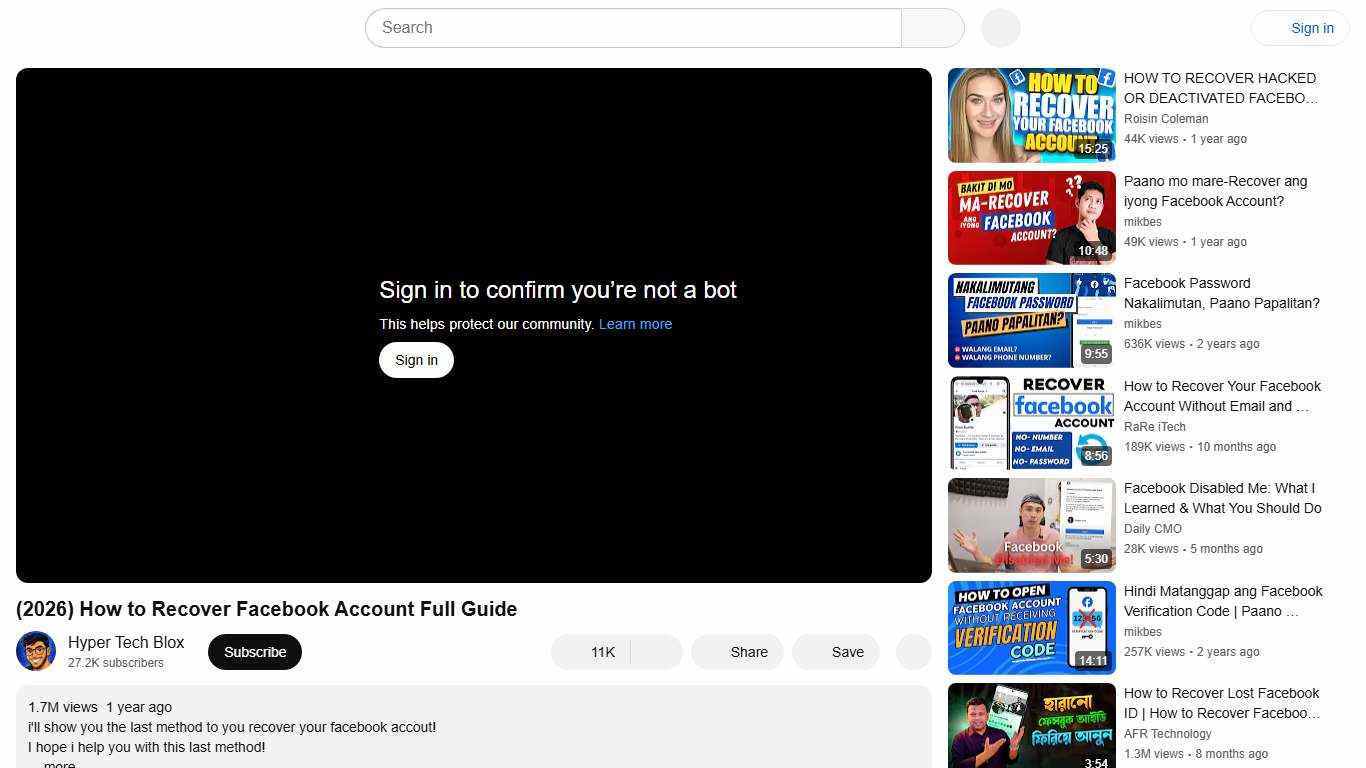 (2026) How to Recover Facebook Account Full Guide - YouTube